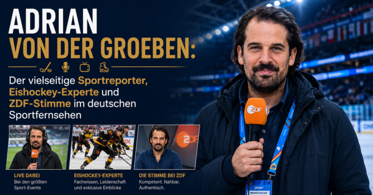 Adrian von der Groeben: Der vielseitige Sportreporter, Eishockey-Experte und ZDF-Stimme im deutschen Sportfernsehen