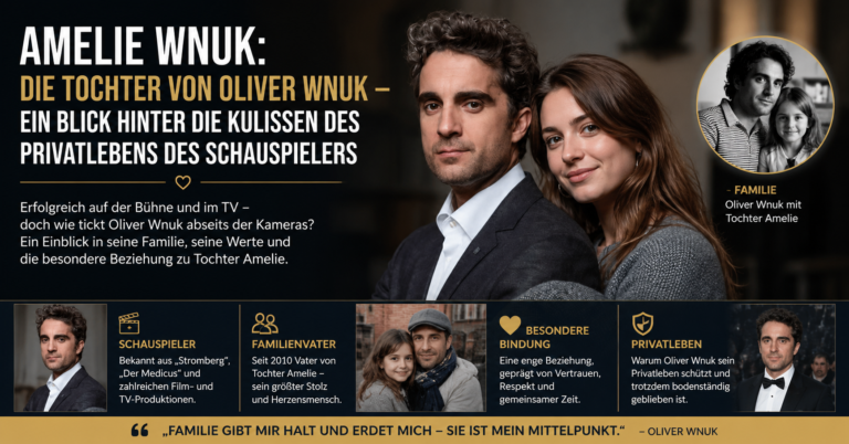 Amelie Wnuk: Die Tochter von Oliver Wnuk – Ein Blick hinter die Kulissen des Privatlebens des Schauspielers