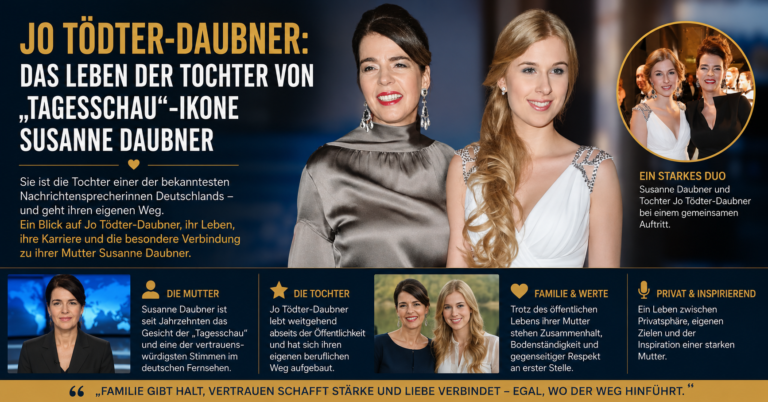 Jo Tödter-Daubner: Das Leben der Tochter von „Tagesschau“-Ikone Susanne Daubner